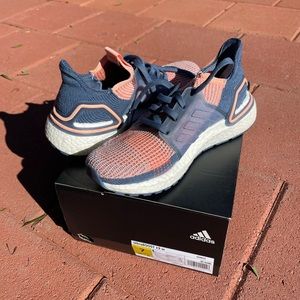Women Adidas Ultraboost 19 Glow Pink Tech Sneakers